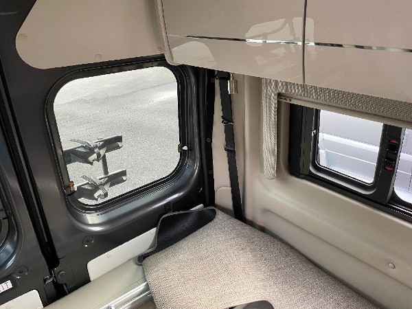 The bed system in a Tellaro Ram Motorhome.