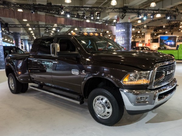 a ram 3500 being shown on display