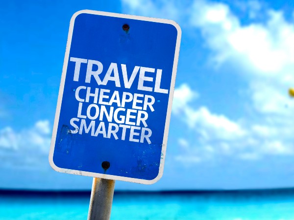A travel sign suggesting cheaper travel